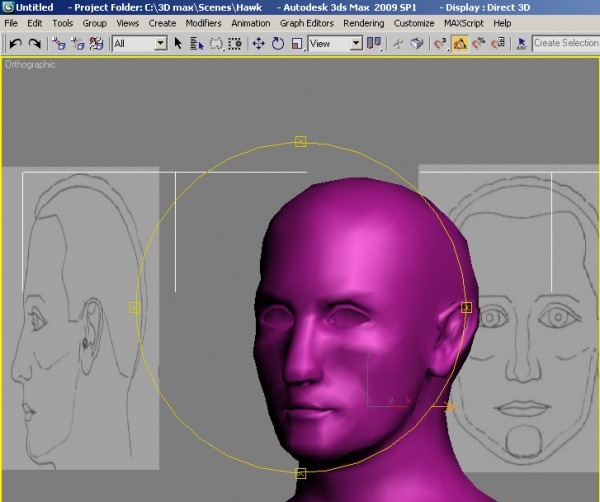 Creation of Head: Step 4